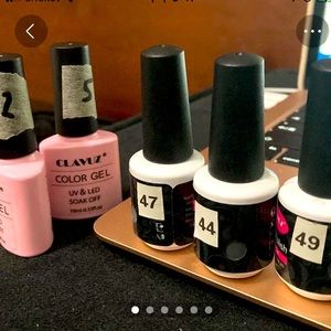 SOLD👋🏻👋🏻👋🏻Gel nail polish grey and blue #clavuz